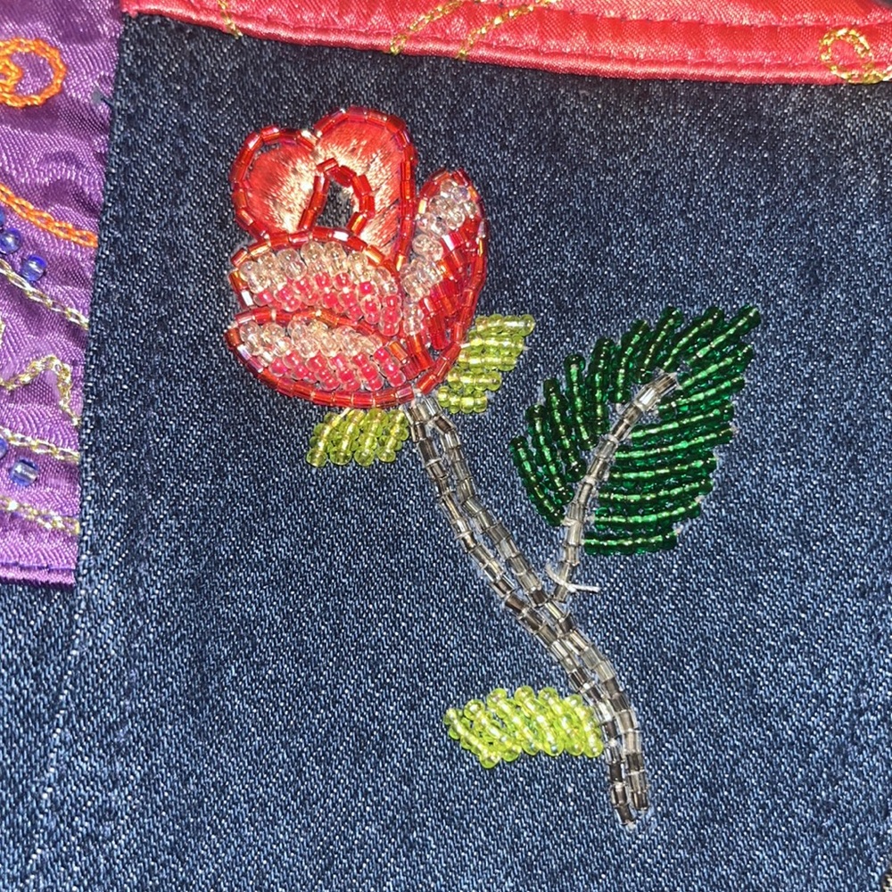 Together - Y2k Nwot Patchwork Beaded, Embroidered… - image 7